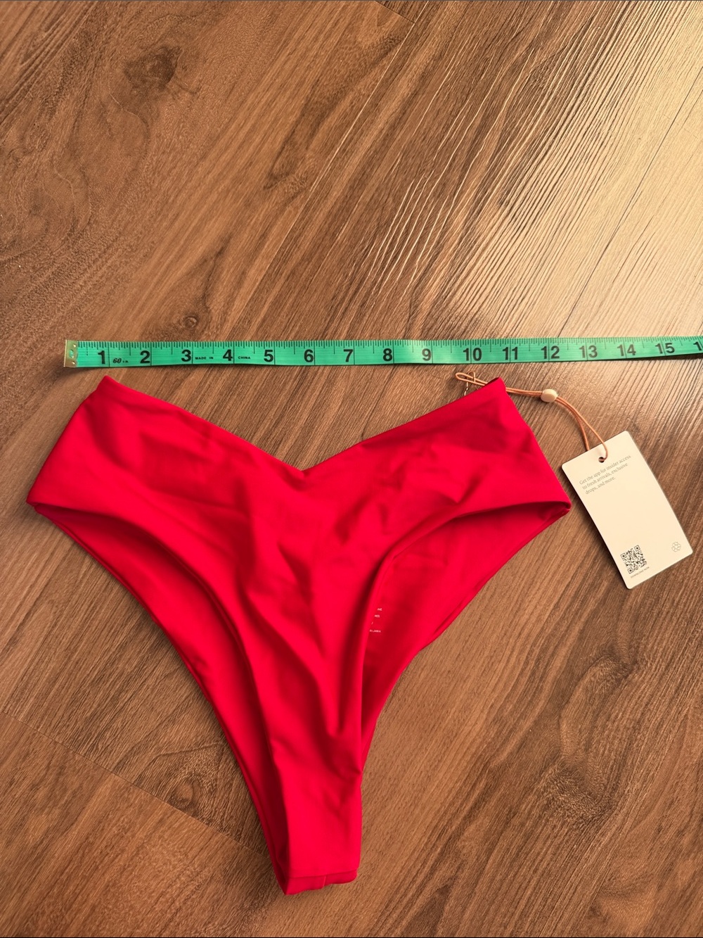 NWT Quince V cut high rise bikini bottom XS